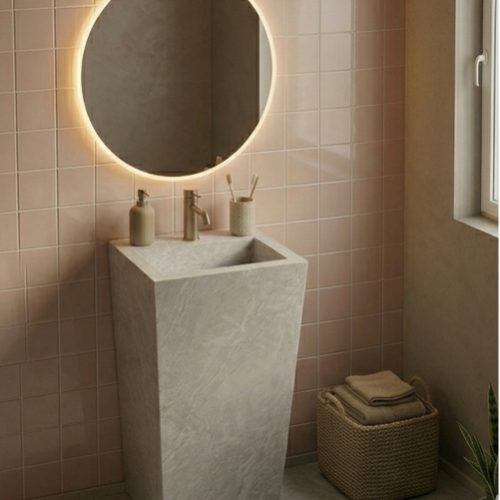 vasque-auto-portante-topia-45-cmgres-cerame-effet-travertin-finition-brillant