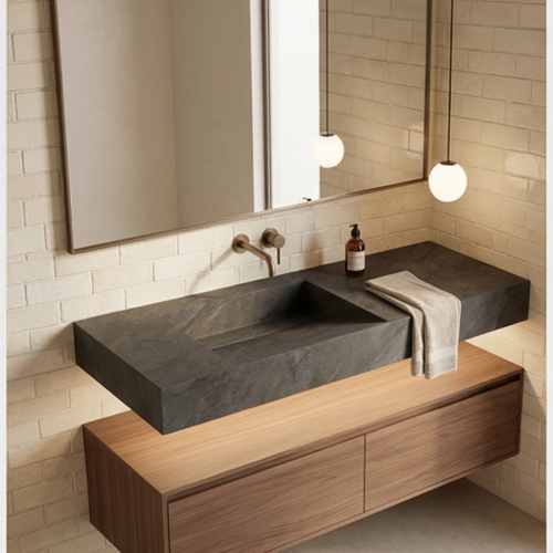 plan-vasque-plancia-premium-en-gres-cerame-effet-pierres-noir-marron-mat-60-cm