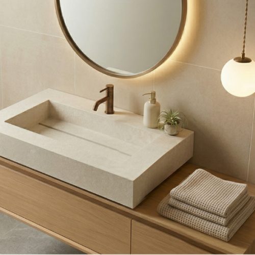 plan-vasque-suspendu-unova-60-cm-effet-pierres-beige-clair-finition-mate