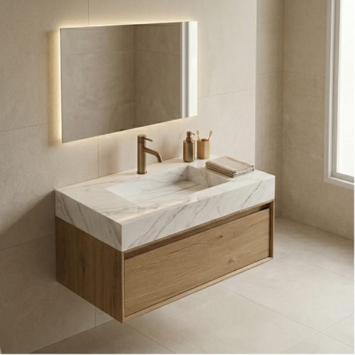 plan-vasque-suspendu-unova-60-cm-effet-marbre-blanc-finition-brillant